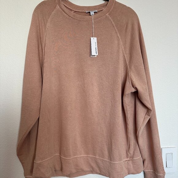 JAMES PERSE- NWT- Vintage Terry Relaxed Sweatshirt - Rose Nude Pigment - Size 3 - Picture 6 of 7